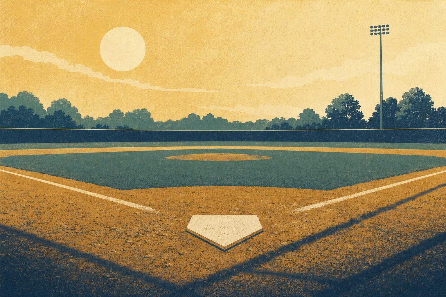 Baseball Home Game - illustration, Jake Team LLC