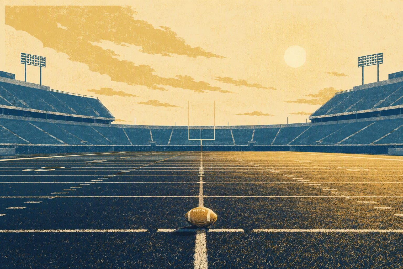 College Football Victory - illustration, Jake Team LLC