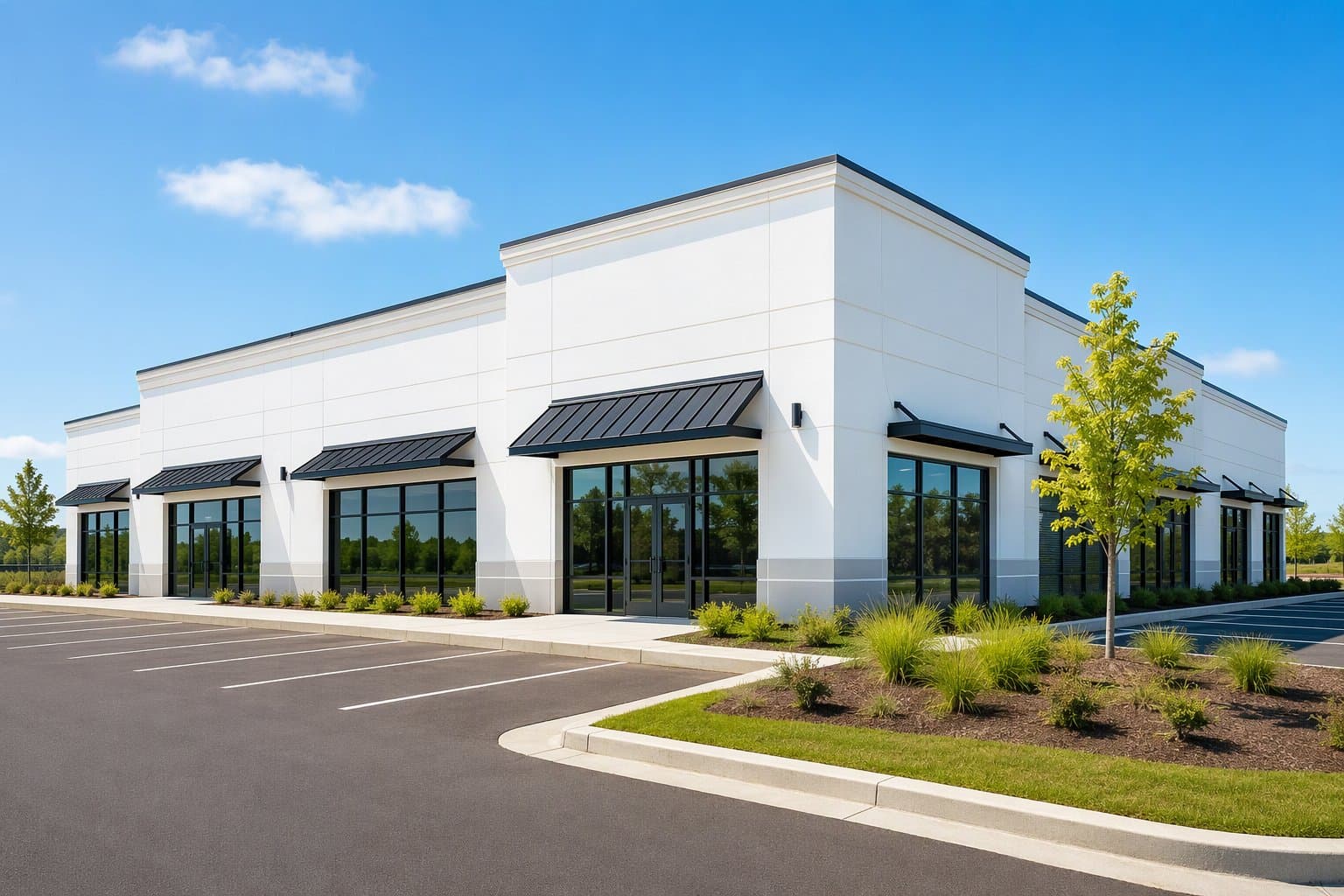 vacant commercial building - illustration, Jake Team LLC