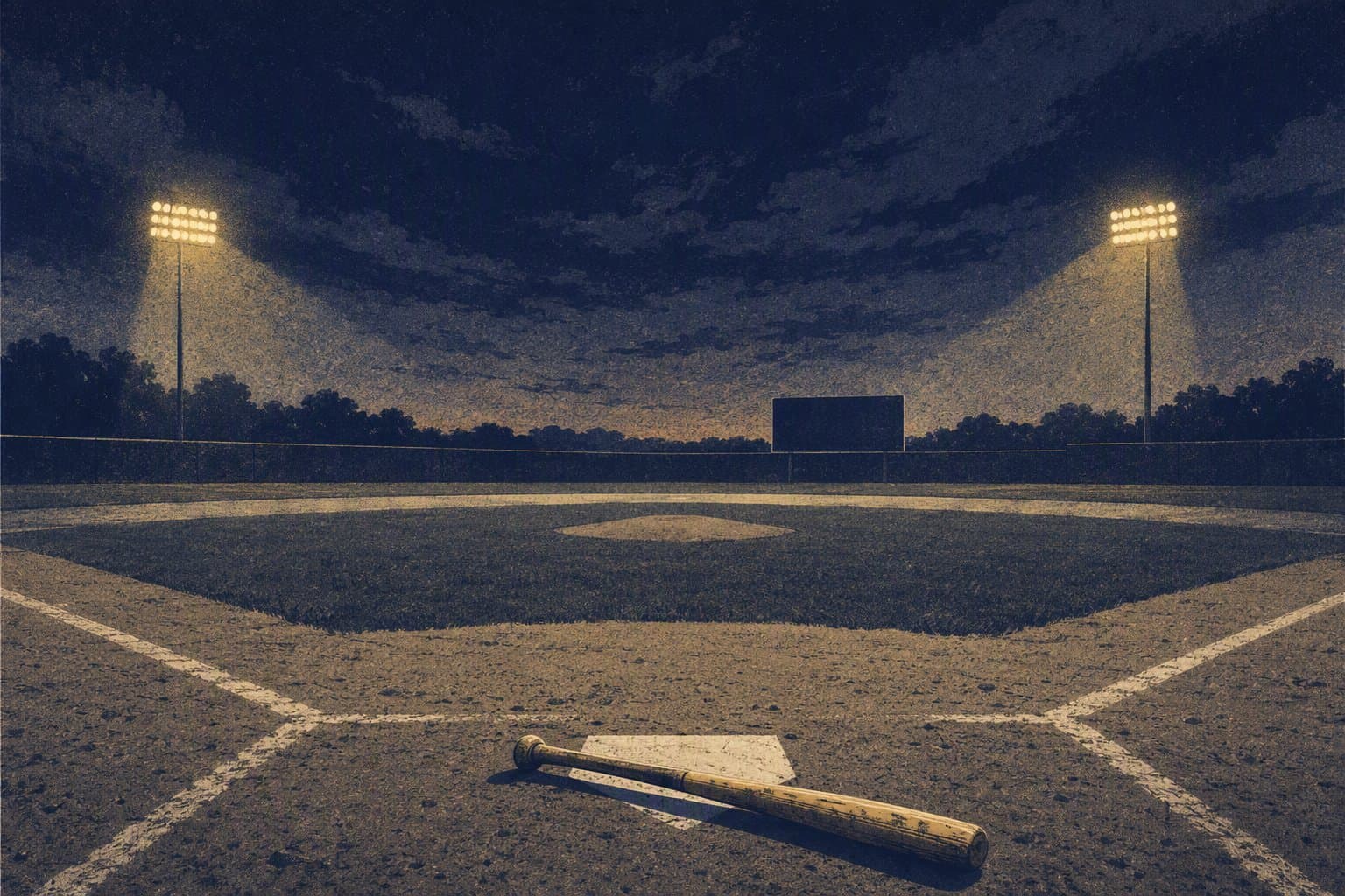 late inning tension - illustration, Jake Team LLC