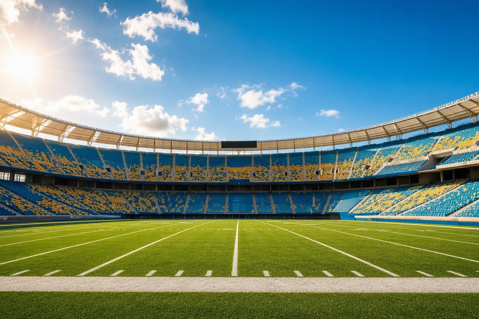 Sunlit Stadium Victory - illustration, Jake Team LLC