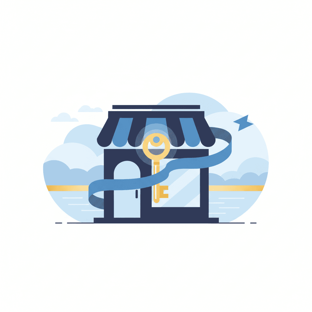 New store opening - illustration, Jake Team LLC