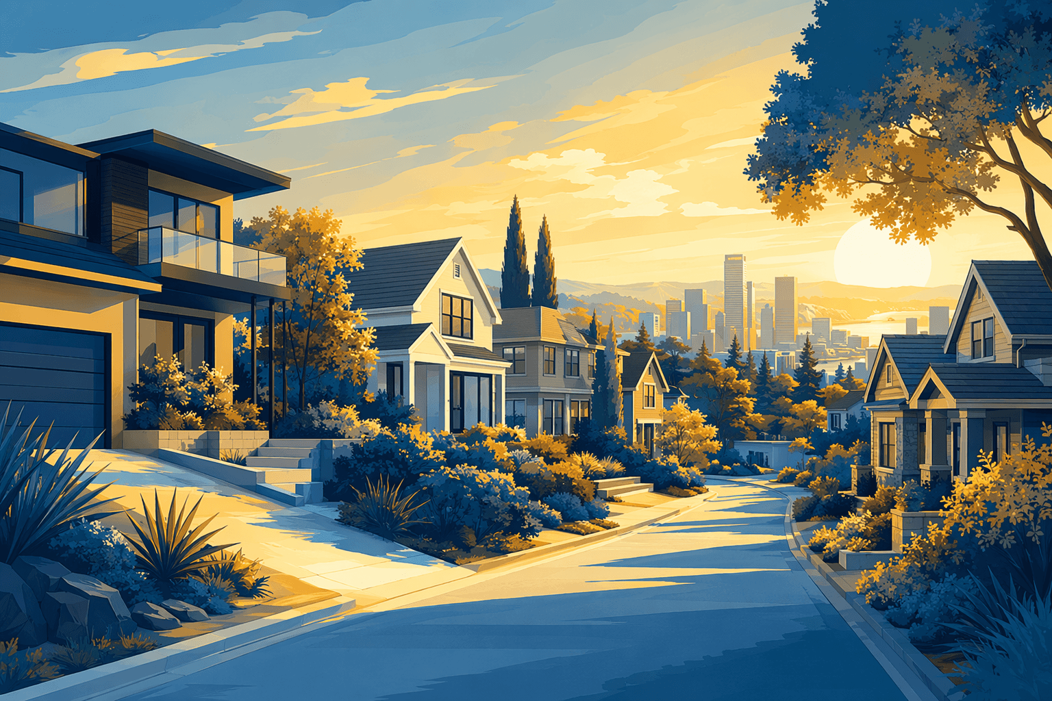 Suburban growth - illustration, Jake Team LLC