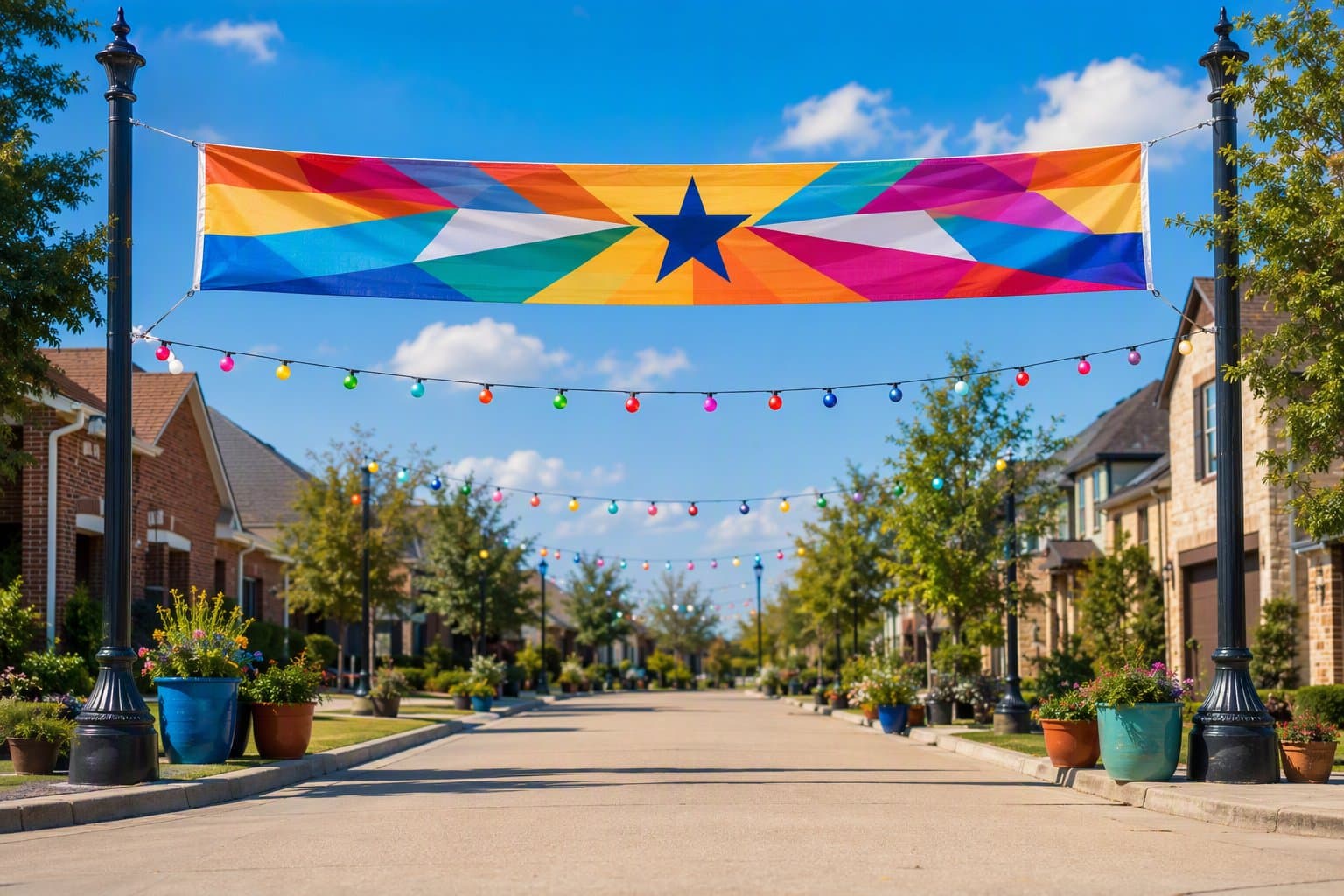 Little Elm block party - illustration, Jake Team LLC