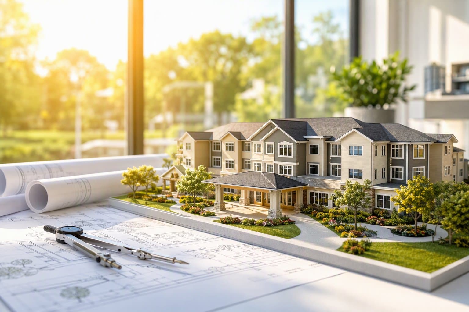 Senior Housing Plan - illustration, Jake Team LLC