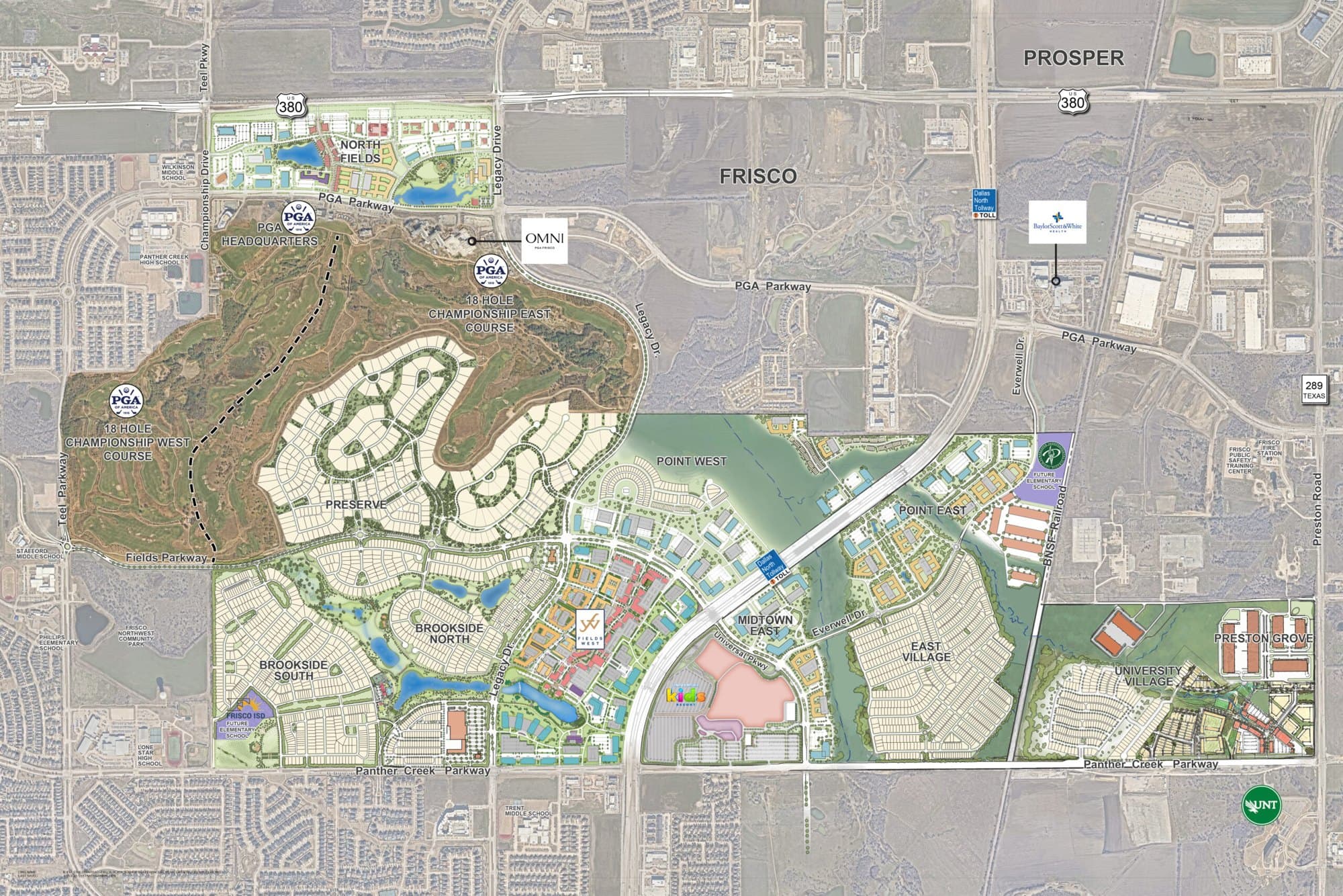 Fields master plan. Map courtesy The Karahan Companies / Fields.