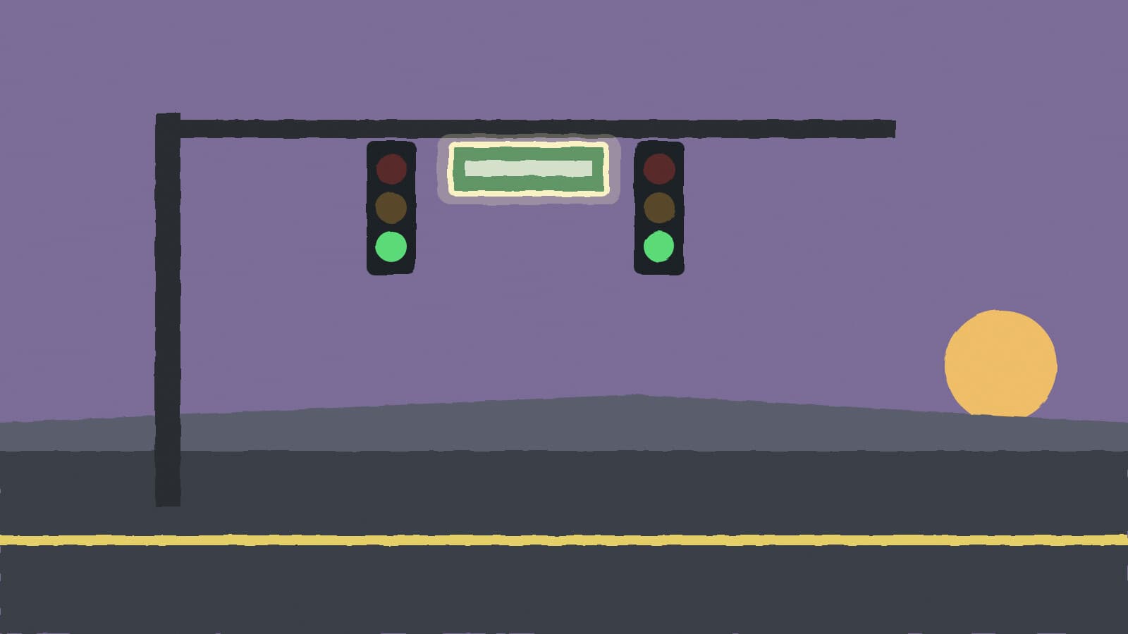 Lit street sign on a signal - illustration, Jake Team LLC