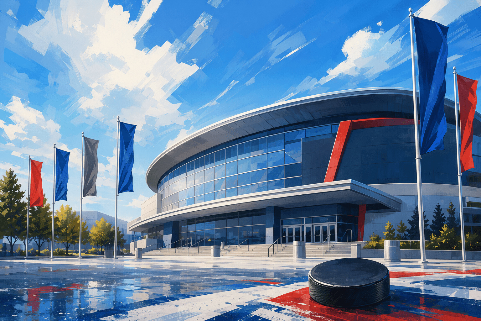 Hockey arena - illustration, Jake Team LLC