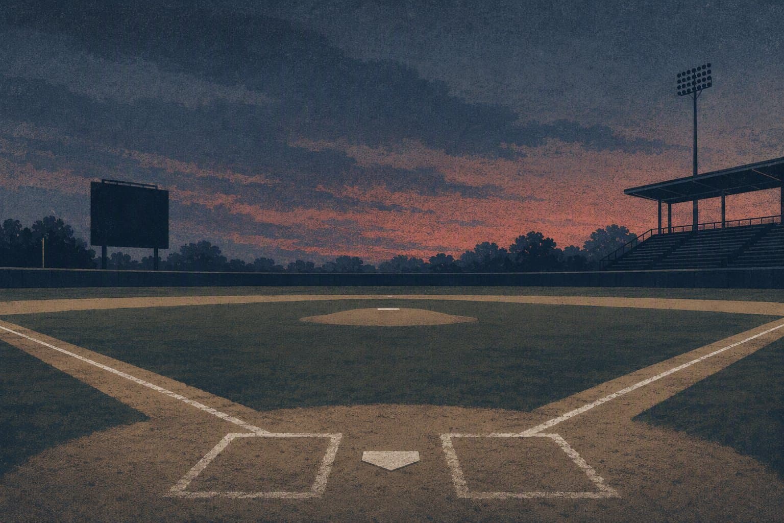 baseball stadium - illustration, Jake Team LLC