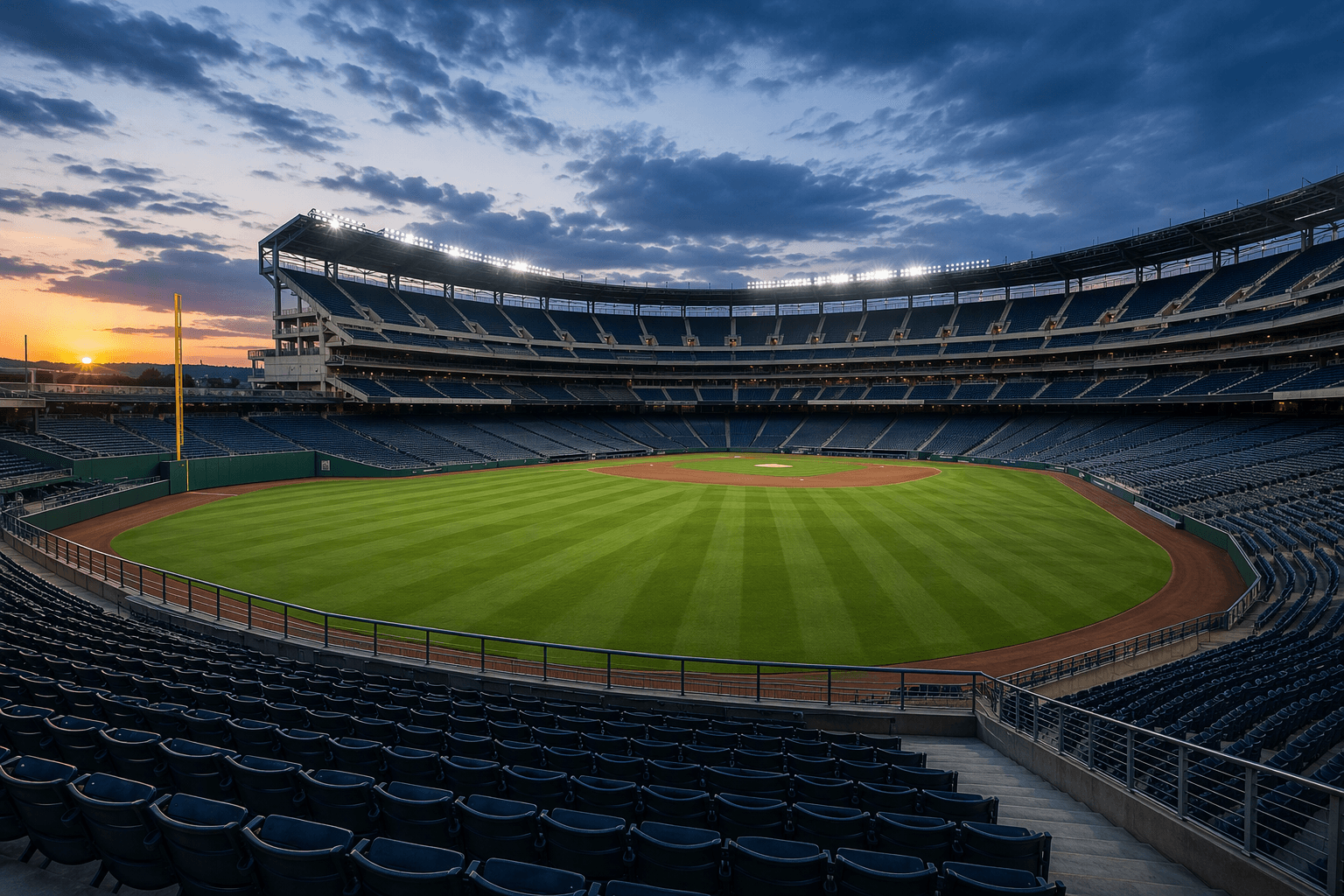 Baseball stadium atmosphere - illustration, Jake Team LLC